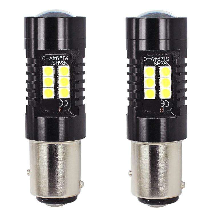 1pair Automotive High-power LED White Light Fog Lamp(1157 BAY15D)