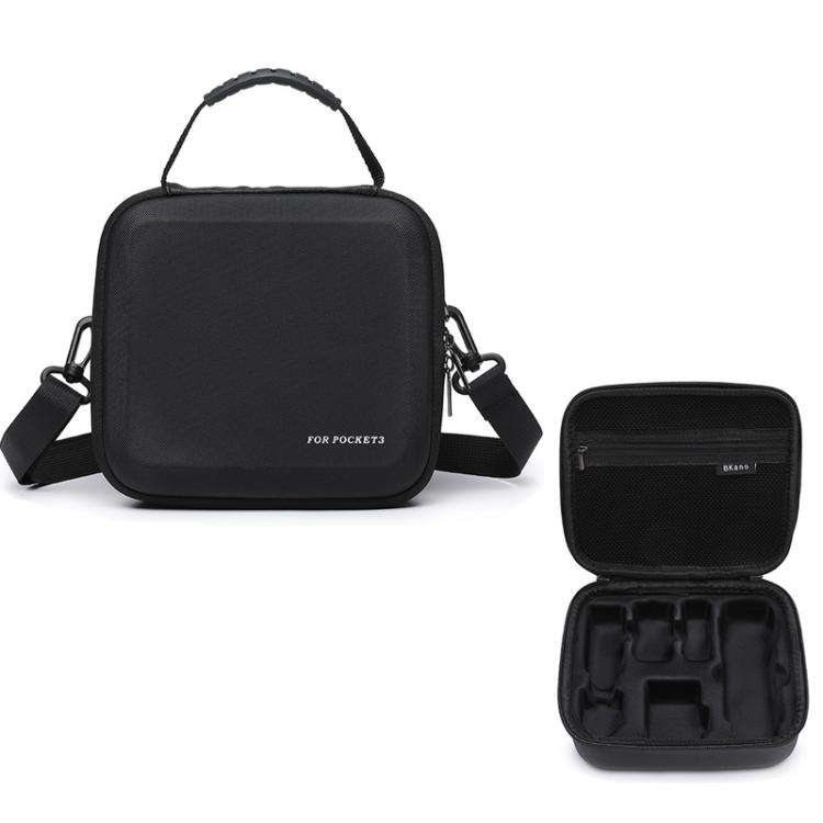 BKANO For DJI Osmo Pocket 3 Storage Bag All-in-One Kit Organizer Portable Backpack Case(Black)