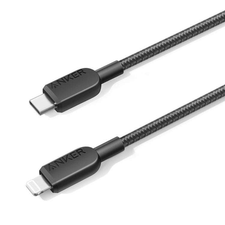ANKER MFi Type-C To 8 Pin Fast Charging Braided Cable, Color: 1.8m Black