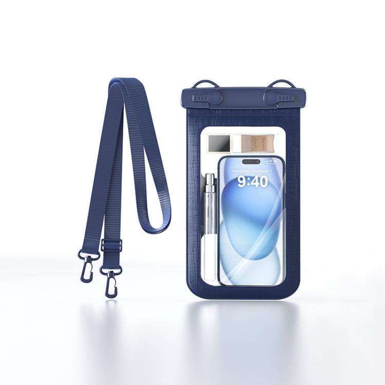 Cell Phone Waterproof Bag IPX8 30m Waterproof Touch Screen Phone ... Without Armband ( Navy Blue )