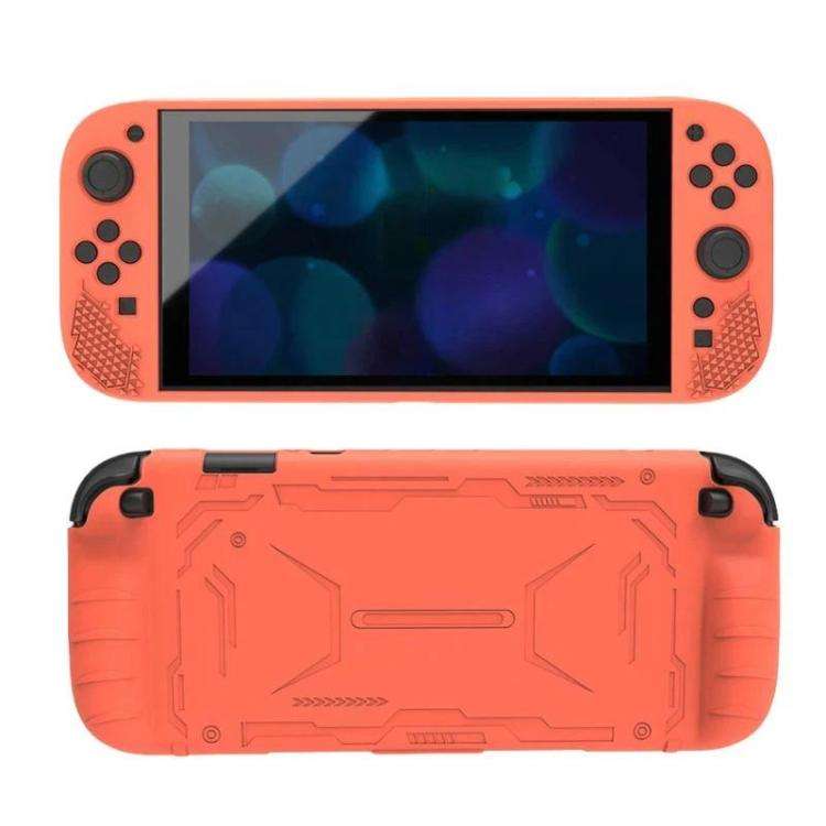 For Nintendo Switch 2 Silicone Protective Case Shockproof & Dustproof Console Cover(Orange)