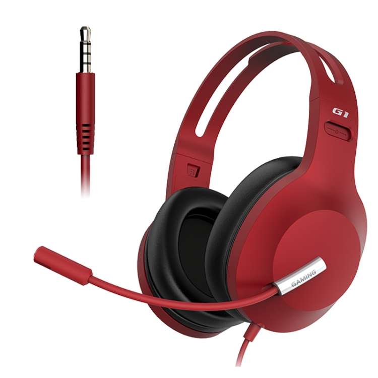 Edifier HECATE G1 Standard Edition Wired Gaming Headset with Anti-noise Microphone, Cabl ... (Red)