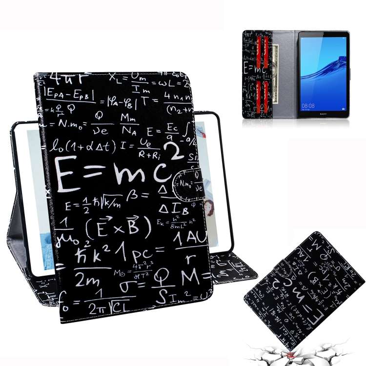 Formula Pattern Horizontal Flip Leather Case for Huawei MediaPad M5 Lite 8 / Honor Tab 5, with Hol