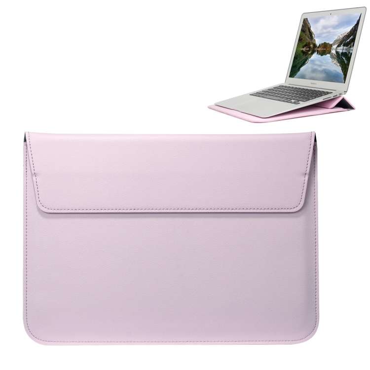 Universal Envelope Style PU Leather Case with Holder for Ultrathin Notebook Tablet PC 1 ... (Pink)
