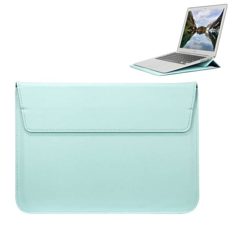 Universal Envelope Style PU Leather Case with Holder for Ultrathin Notebook Table ... (Mint Green)