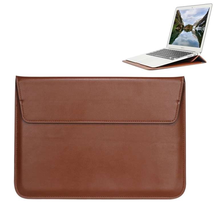Universal Envelope Style PU Leather Case with Holder for Ultrathin Notebook Tablet PC ... (Brown)