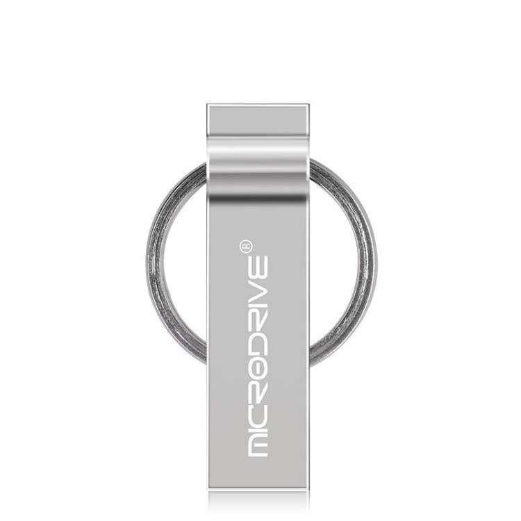 MicroDrive 4GB USB 2.0 Metal Keychain U Disk (Grey)