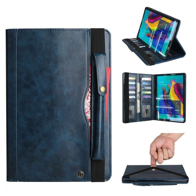 Crazy Horse Texture Horizontal Flip Leather Case for Galaxy Tab S 5E 10.5 / T720 / T725 ... (Blue)