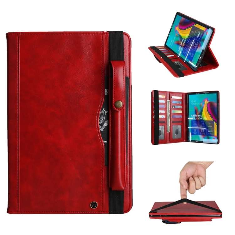 Crazy Horse Texture Horizontal Flip Leather Case for Galaxy Tab S 5E 10.5 / T720 / T725 ... (Red)