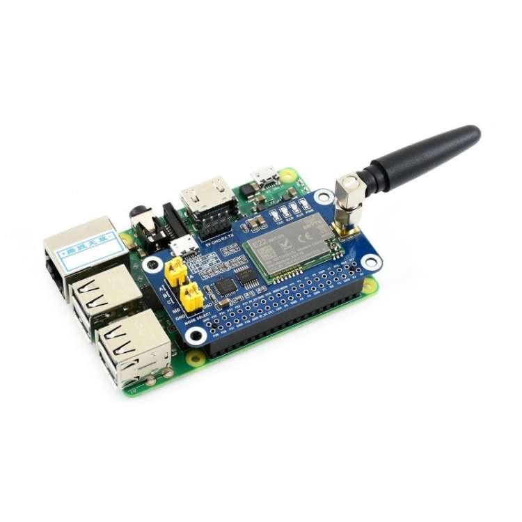 Waveshare SX1262 LoRa HAT 868MHz Frequency Band for Raspberry Pi, Applicable for Europe / Asia / A