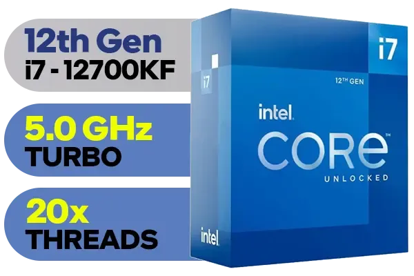 [BRAND NEW] Intel 12th Gen Core i7-12700KF Desktop Processor Up to 5.00 GHz Unlocked