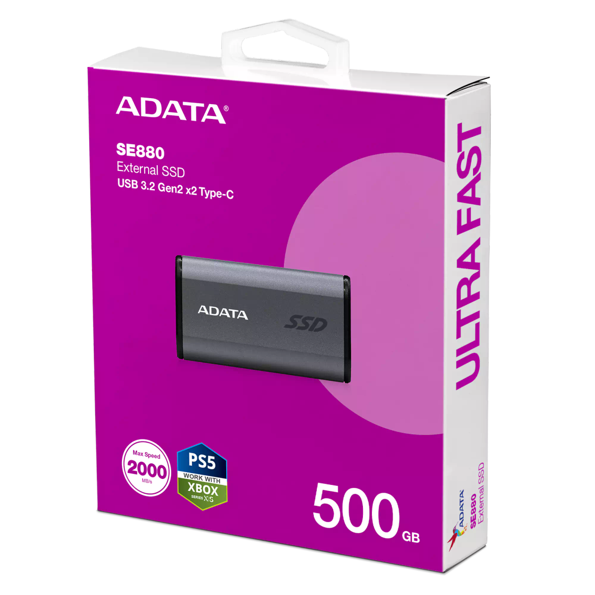ADATA 500G SE880 eSSD gen2x2