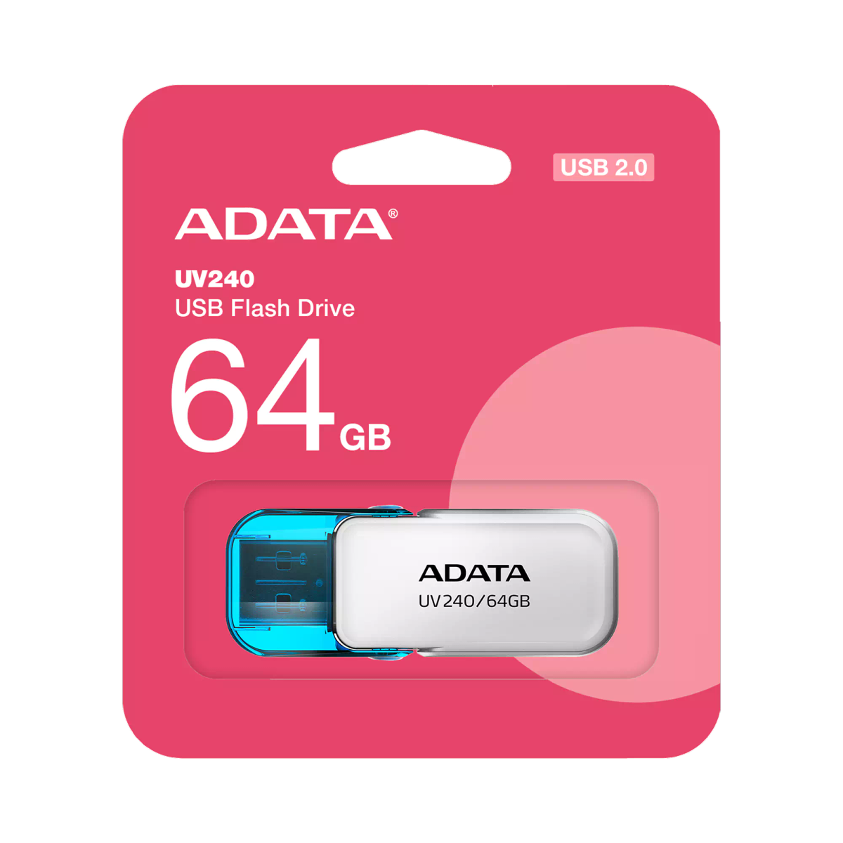 Adata 64Gb UV240 White usb2.