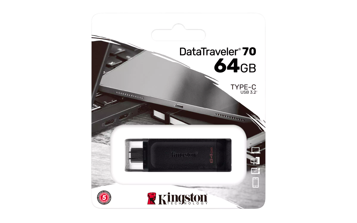 Kingston 64Gb dt70 u3 type-C