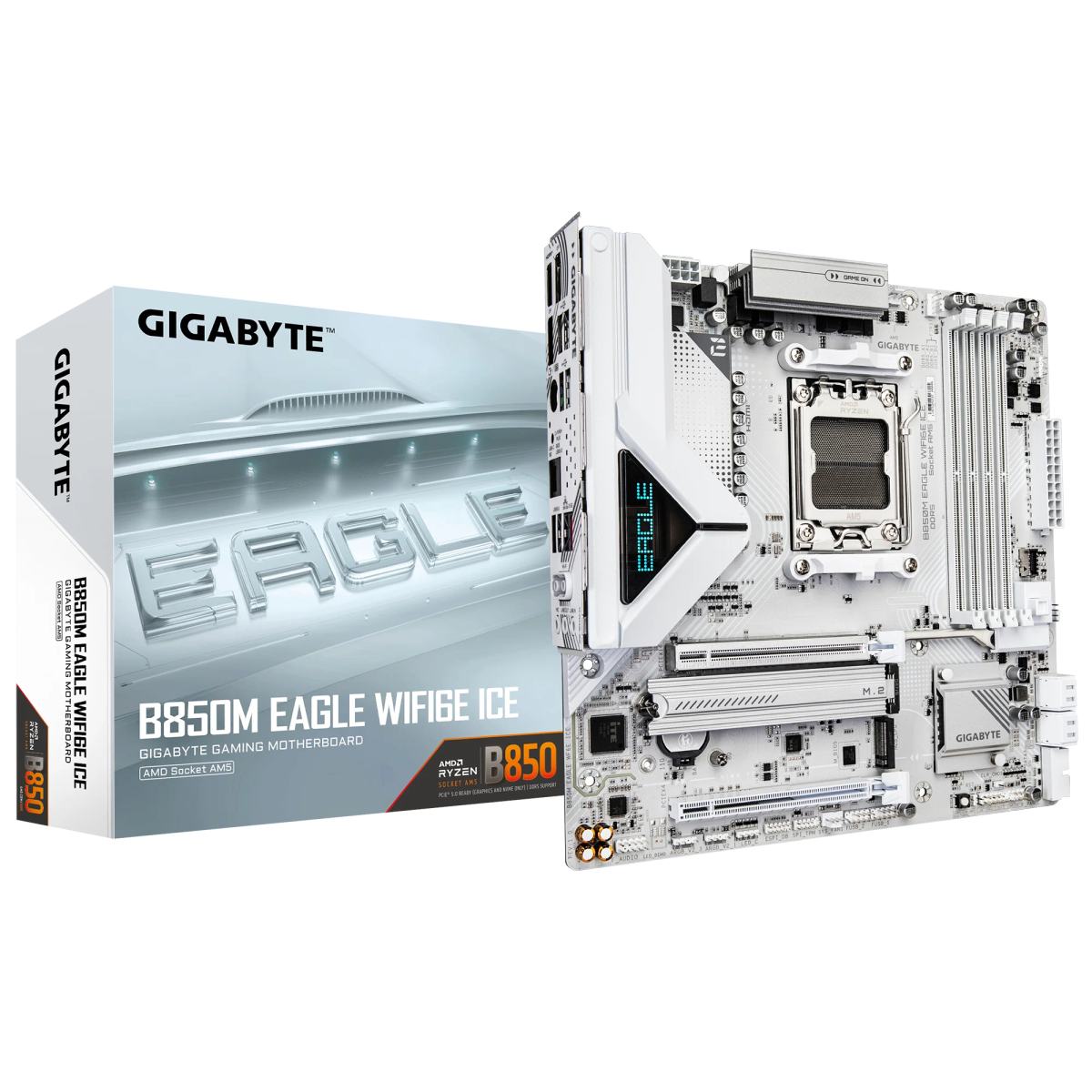 Gb B850M Eagle White(ice)+Wifi