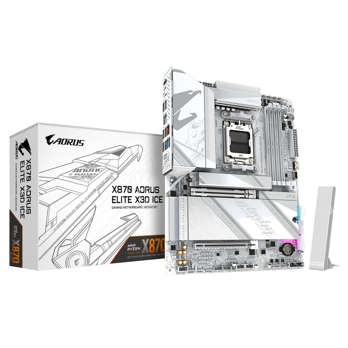 X870 AorusElite X3d Wi/ice+W