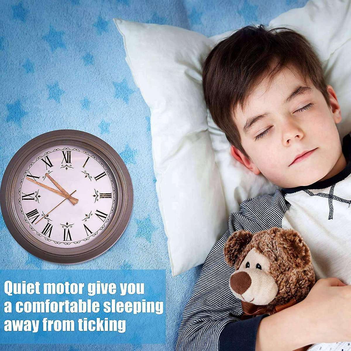 4 Pcs Quartz Clock Movement with 3 Types Of Walnut for Clock Repair