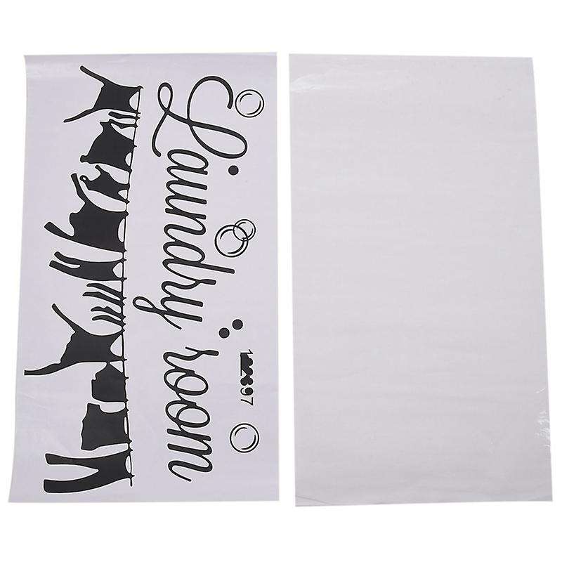 Laundry Room Laundry Room Decoration Wall Stickers Can Remove Black