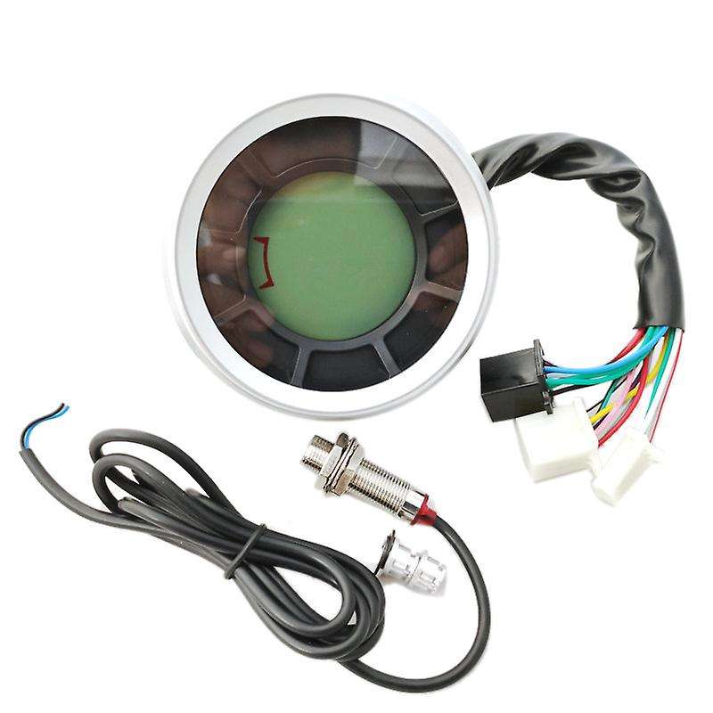 Universal Lcd Digital Speedometer Odometer Tachometer Cylinders Gear
