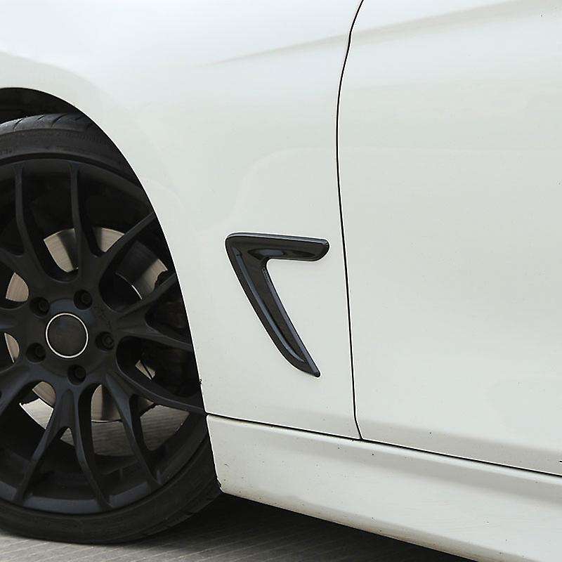 2pcs for Bmw F30 Fender Vents Cover Trim Stickers 2013-2017(black)