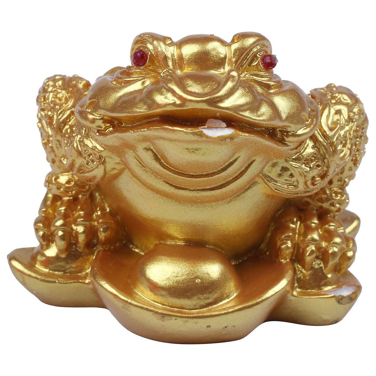 Chinese Feng Shui Money Lucky Fortune Wealth Frog Toad Coin Gold