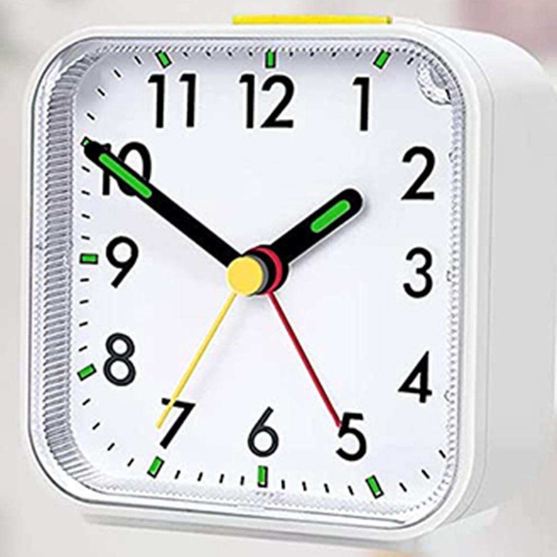 Alarm Clock Analog Silent No Ticking Alarm Clock Portable Alarm Clock