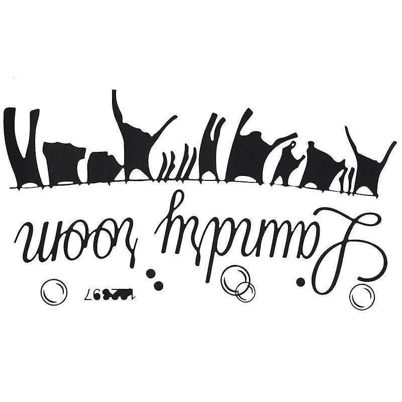 Laundry Room Laundry Room Decoration Wall Stickers Can Remove Black