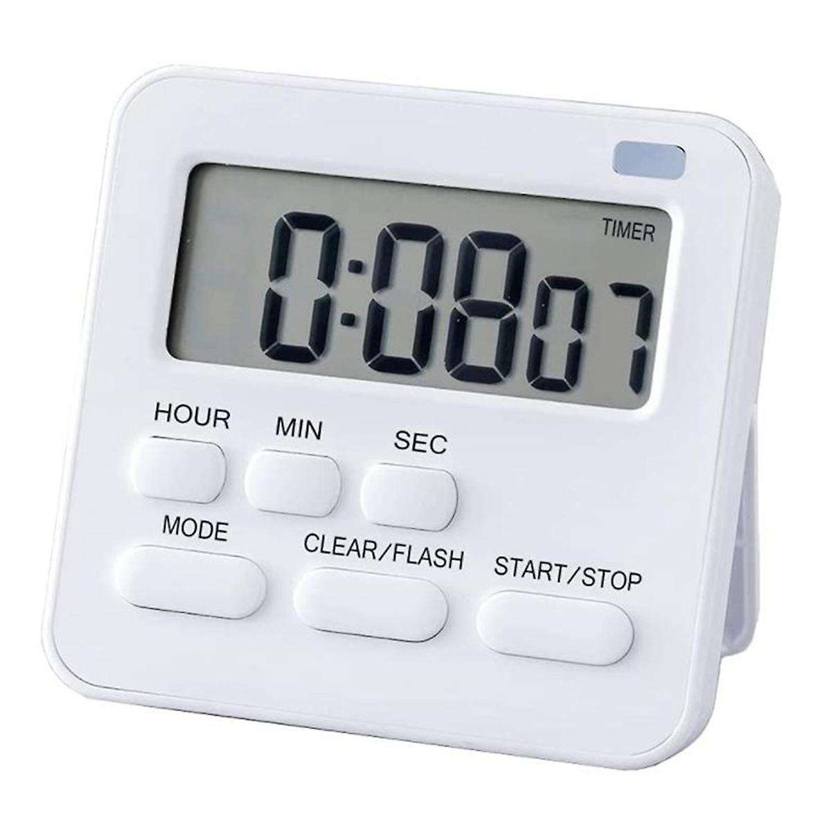 Kitchen Timer,egg Timer with Clock,digital Timer with Lcd Loud Alarm