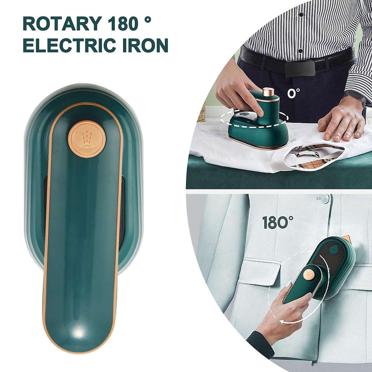 Rotatable 180hand-held Garment Steamer for Dormitory Travel,us Plug