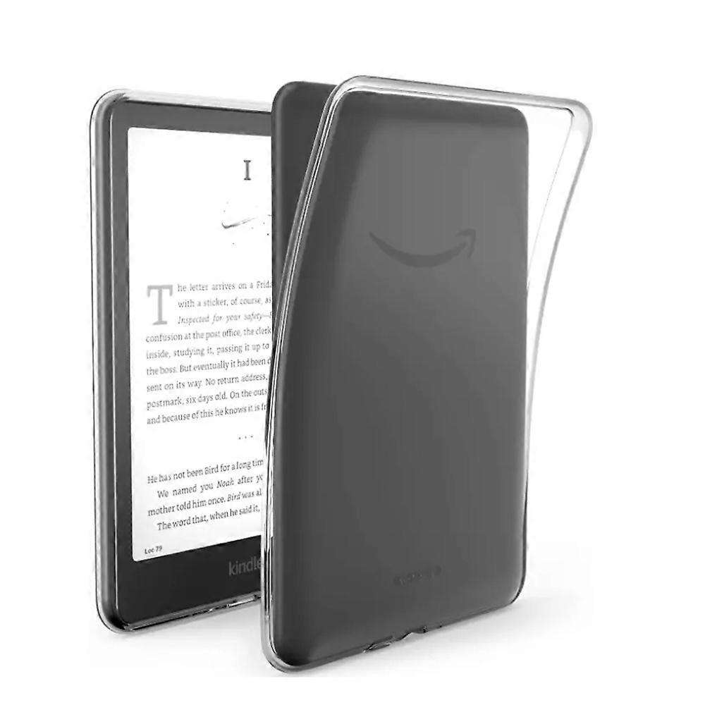 Amazon Kindle 2024 Bundle (Black 6" Kindle Gen 11 + CAWA Clear Back Cover) -NO ADS-