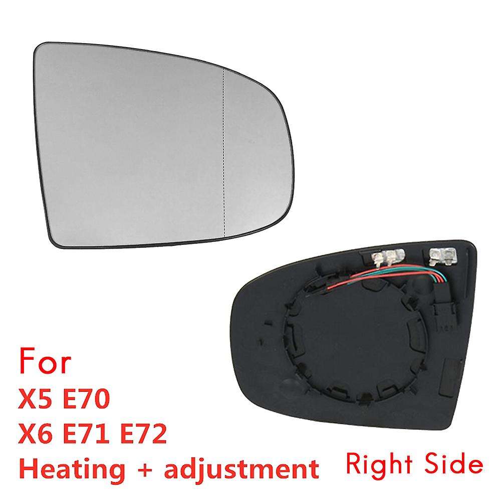 Right Side Mirror Glass for Bmw X5 E70 2007-2013 X6 E71 E72 2008-2014