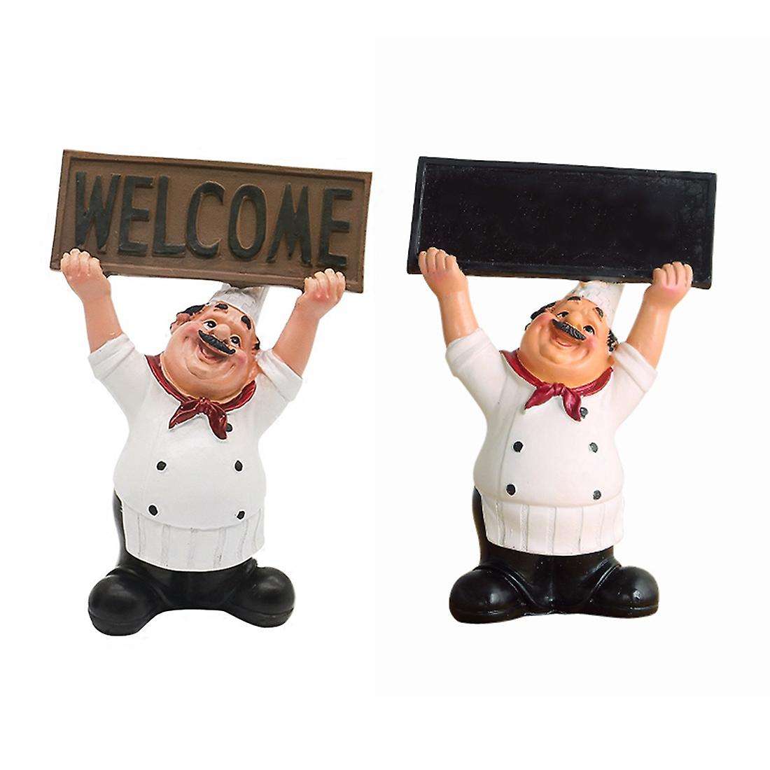 Chef Hands Up Welcome Sign "welcome" Little Crafts Decor Coffee Shop