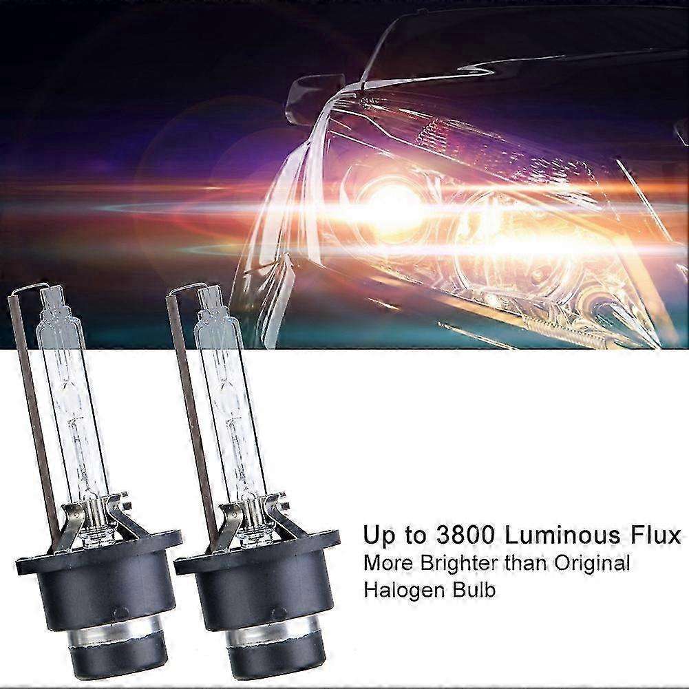 2Pcs D2S 6000K 35W Car Xenon Lamp Headlight Replacement Bulbs