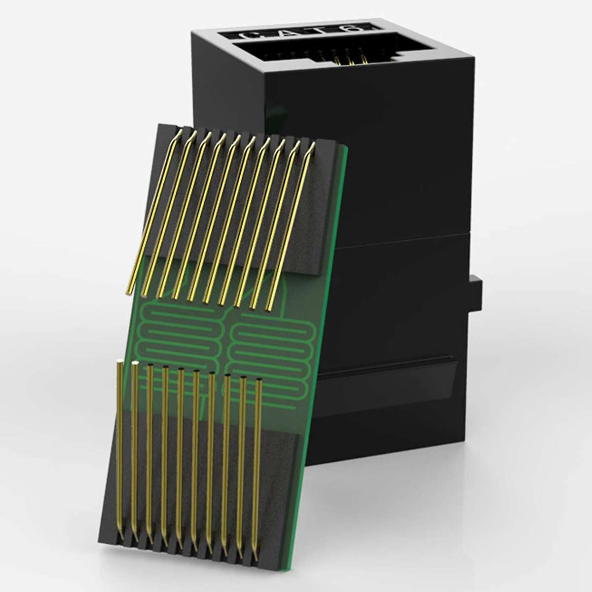 25 Pcs Rj45 Coupler Cat6 Coupler Female to Female Insert Coupler