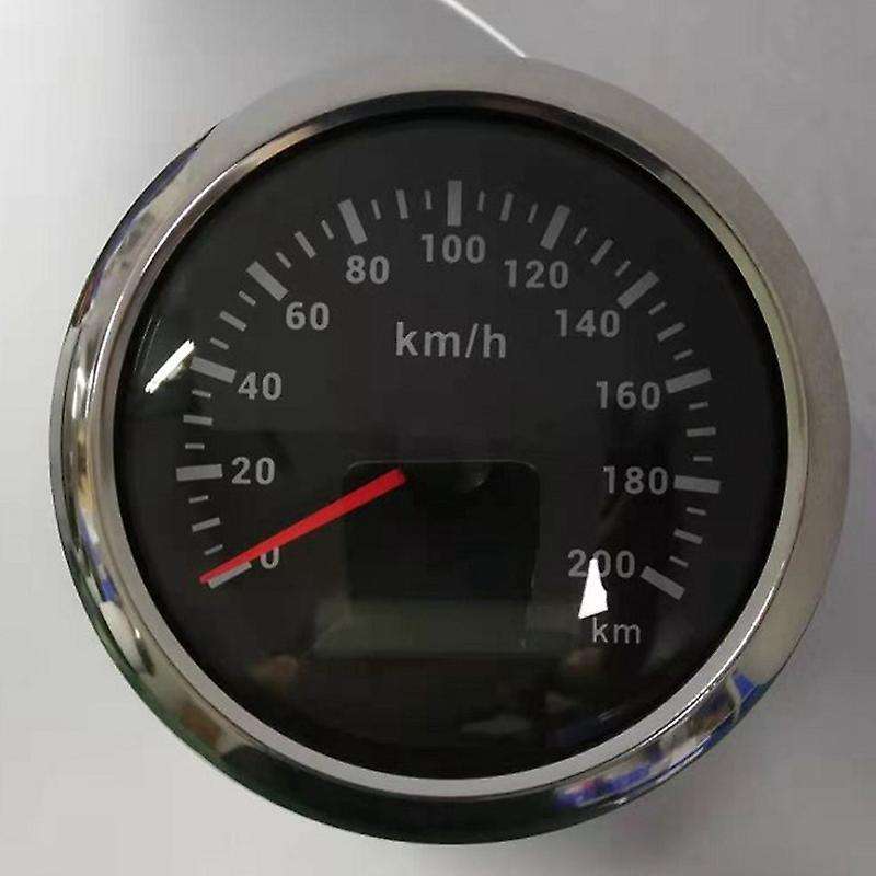 85mm 200km/h Gps Speedometer 9-32v with Red Odometer for Cars