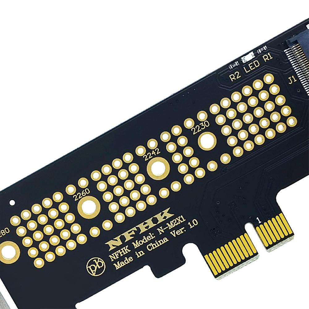 Nvme Pcie M.2 Ngff Ssd to Pcie X1 Adapter Card Support 2230 2242 Size