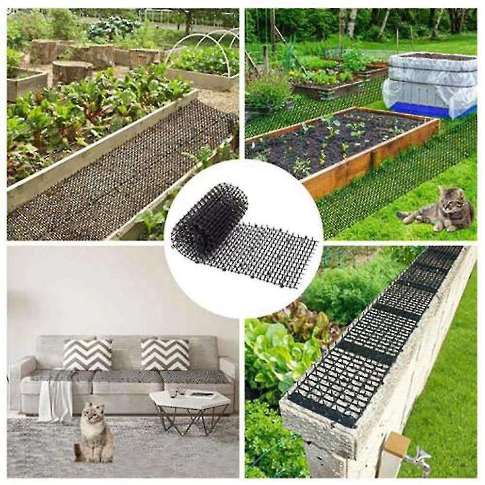Anti-cat Dogs Repellent Mat Plastic Spike Thorn Network Pets