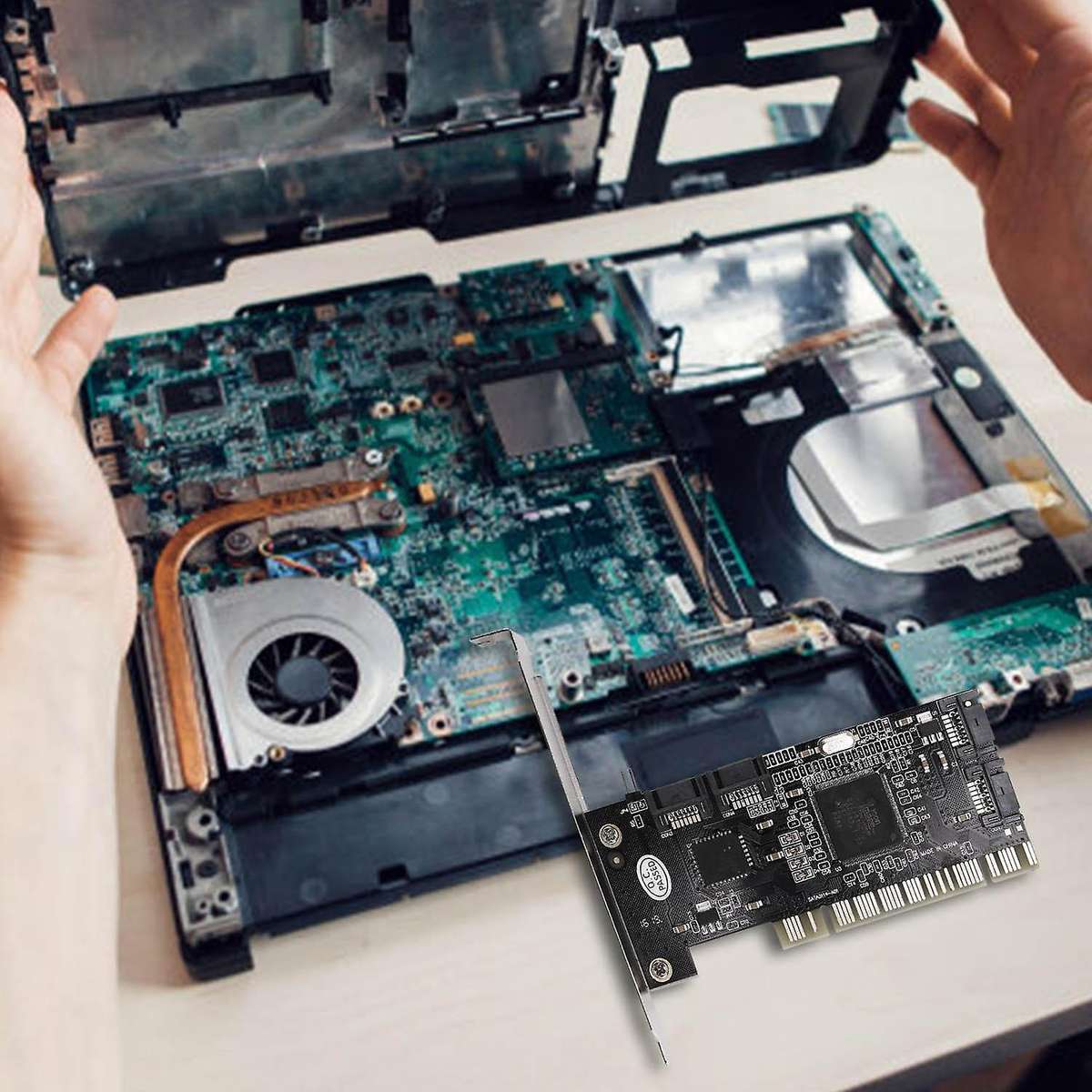 3114 Array Card Sata 4-port Expansion Pci to Sata Conversion Card