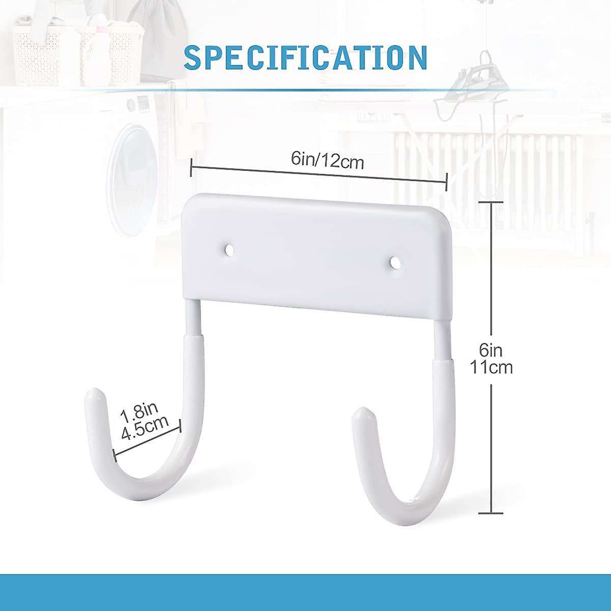 Wall Mounted Holder, Large & Small Ironing Board (matte White)