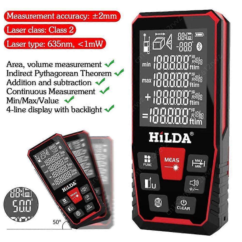 HILDA 120m Portable Digital Laser Rangefinder