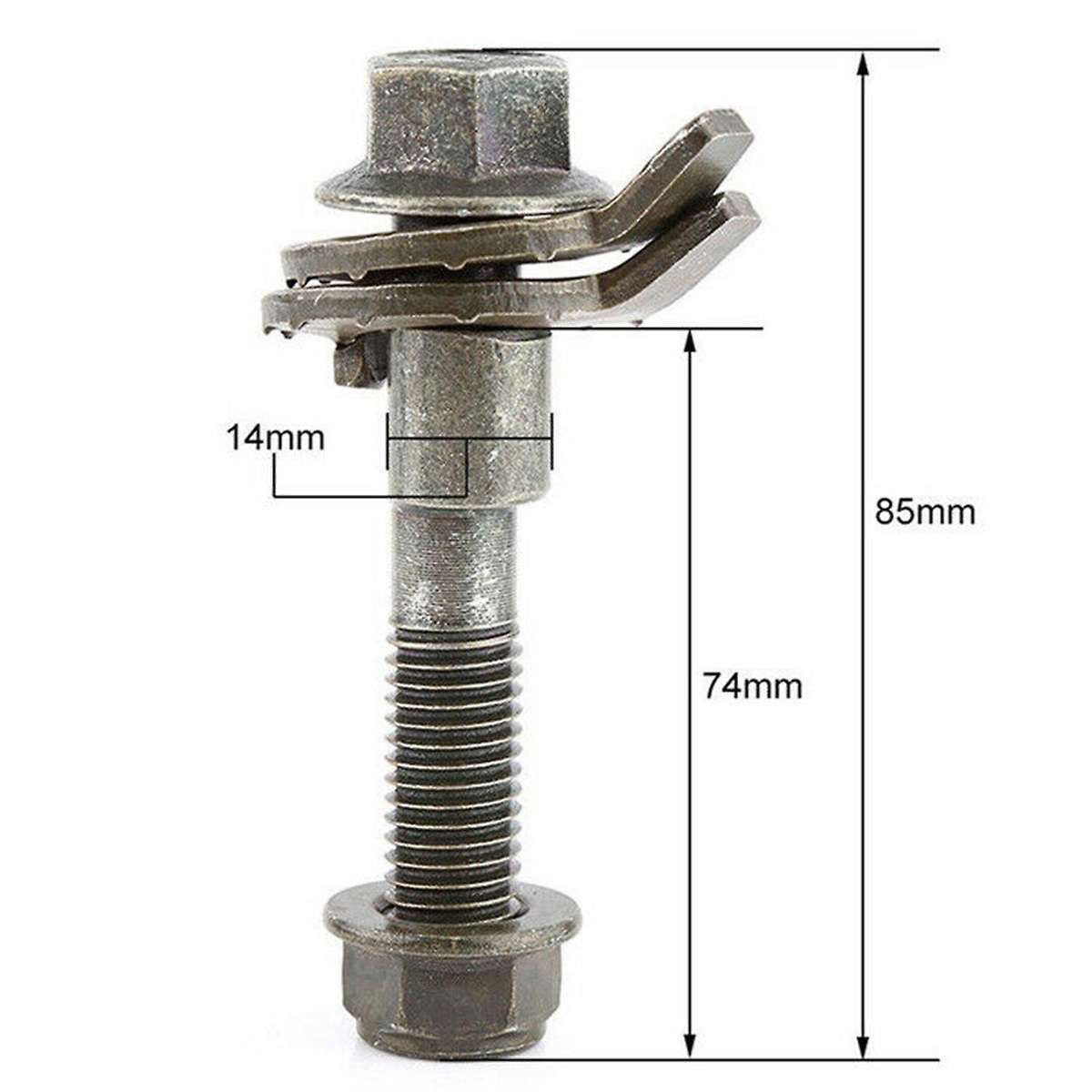 4pcs 14mm Steel Car Four Wheel Alignment Adjustable Camber Bolts 10.9