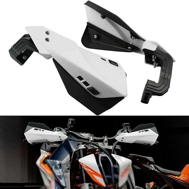 White Universal Motorcycle Handguard Protector for Motorcycle 22mm