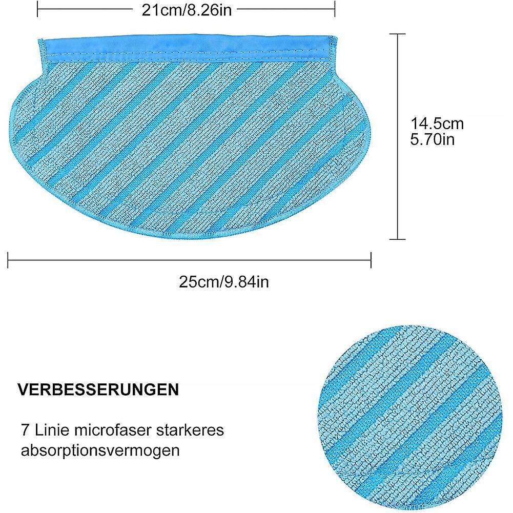 12 Pcs Mop Cloth Pads for Ecovacs Deebot Ozmo 950 Ozmo 920