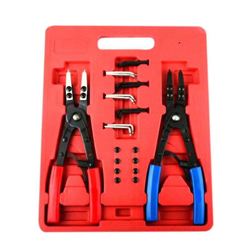 2 Pc.10 Inch Ratchet Type Circlip Remover Installer Snap Ring Pliers