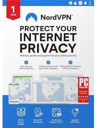 NordVPN - 1 Year Subscription Key 6 Devices