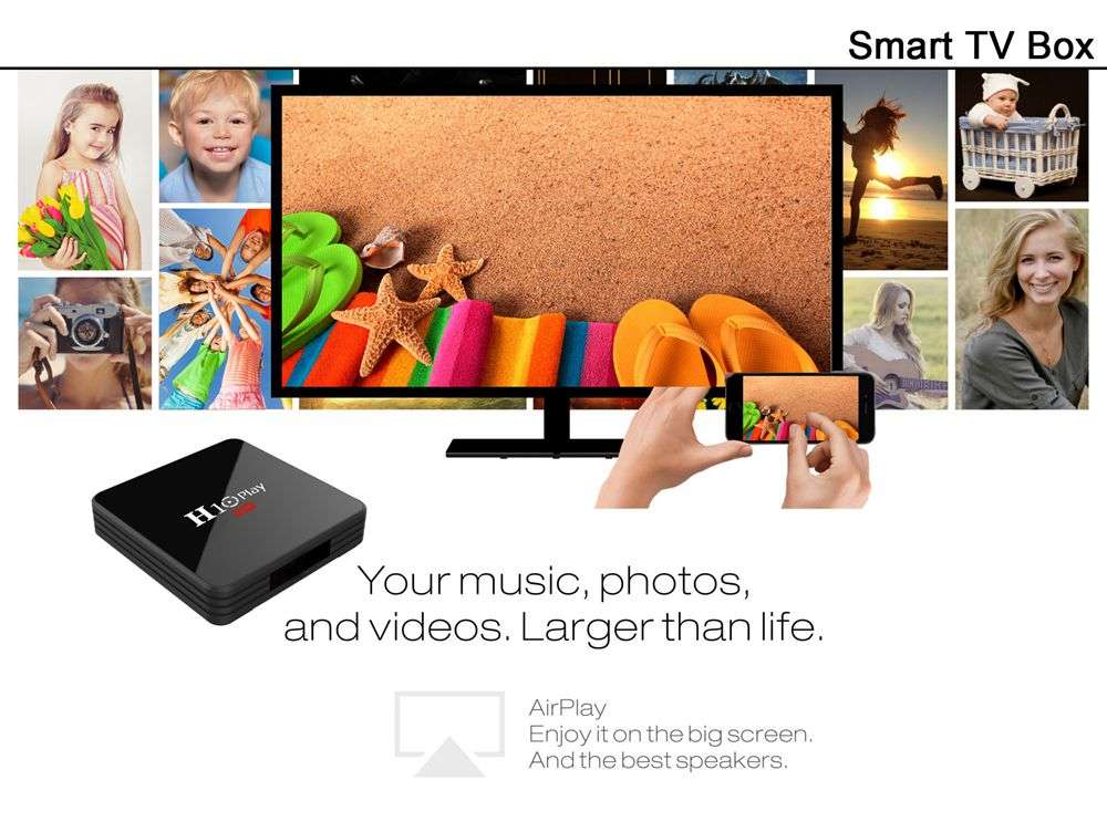 *Amazing 2020* H10 Play Android 9.0 6k TV Box (4gb + 32)