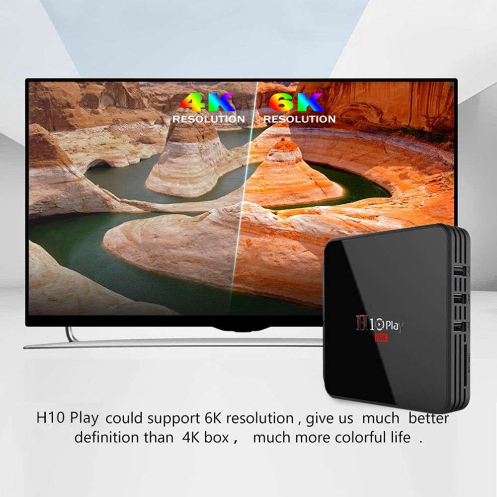 *Amazing 2020* H10 Play Android 9.0 6k TV Box (4gb + 32)
