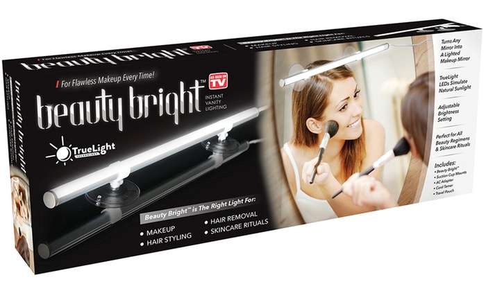 Beauty Bright Instant Vanity Lighting, Dimmable LED Mirror Light, Portable Vanity Lights - Direct Su