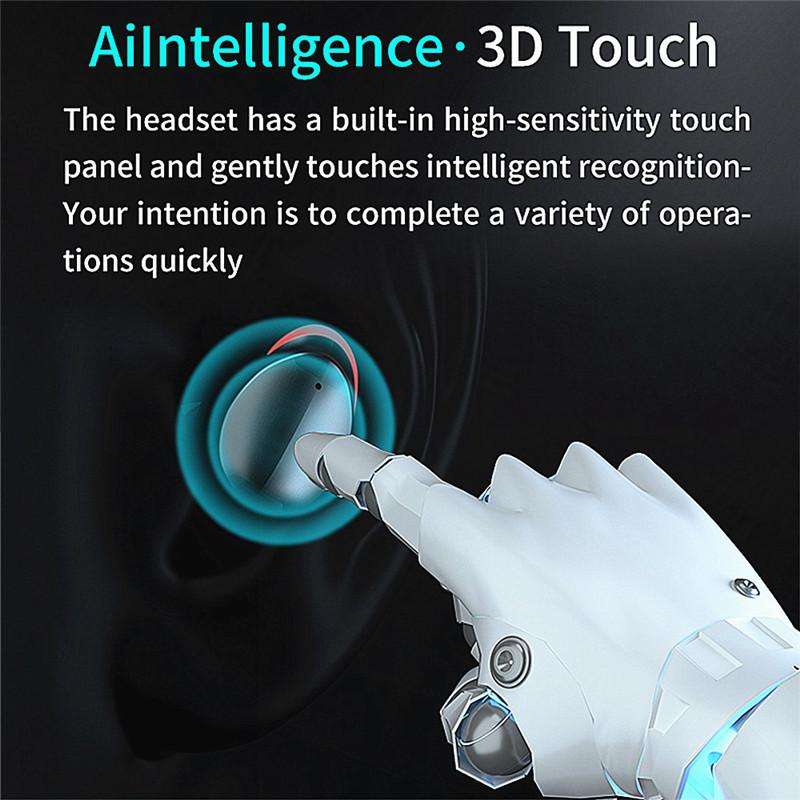 Tws Bluetooth Wireless Earphone Binaural Separation In-Ear Sports Headphones 9D Noise Reduction