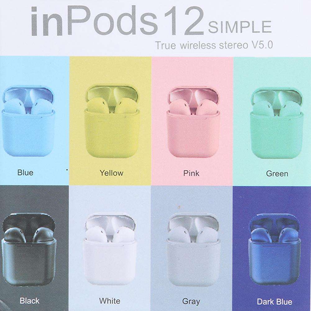 INPODS 12 Simple True Wireless Stereo V5.0 (Pink,Yellow&Blue)
